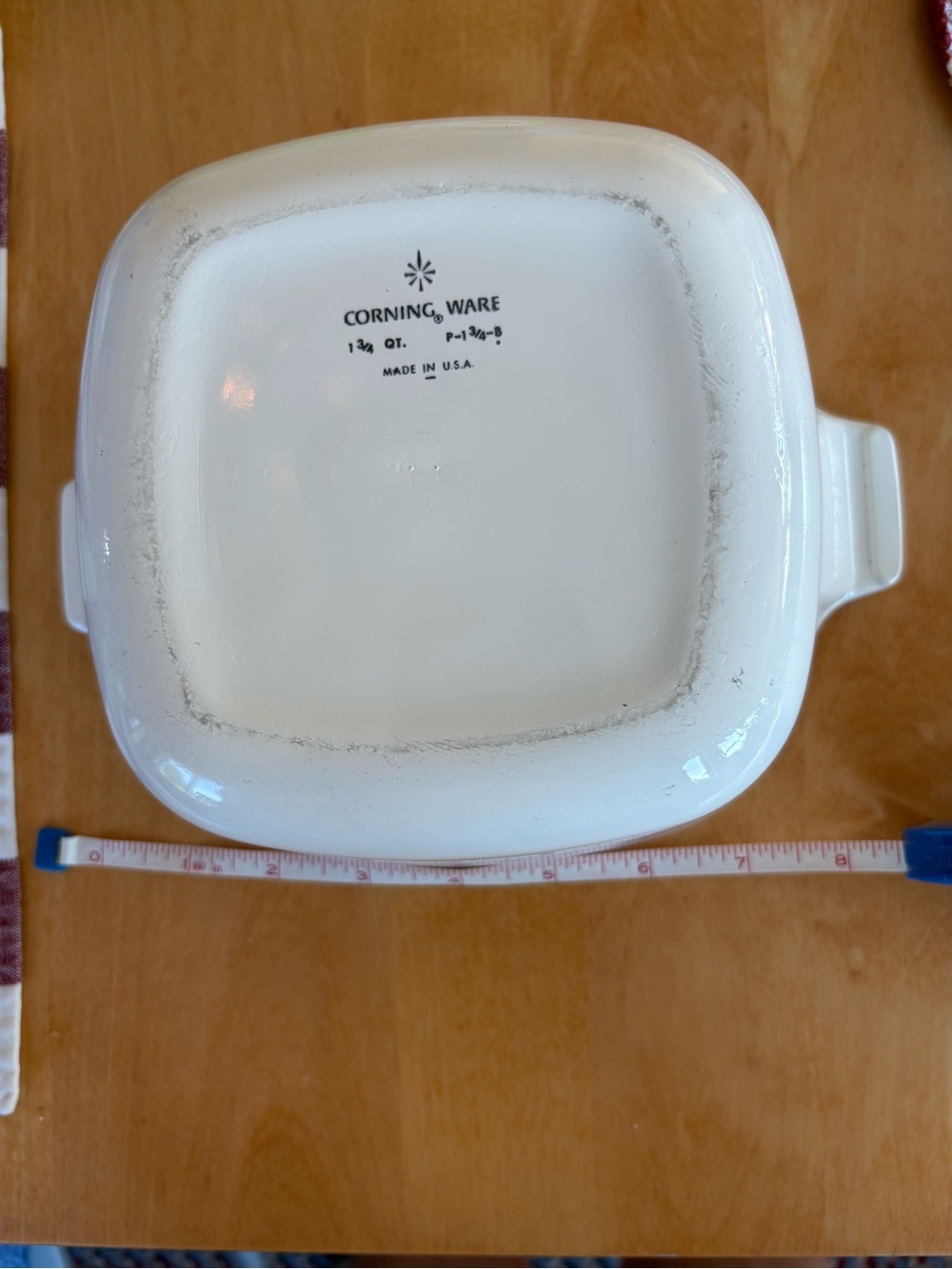 Corningware White Casserole with Blue Cornflower Pattern and Glass Lid - Picture 11 of 15